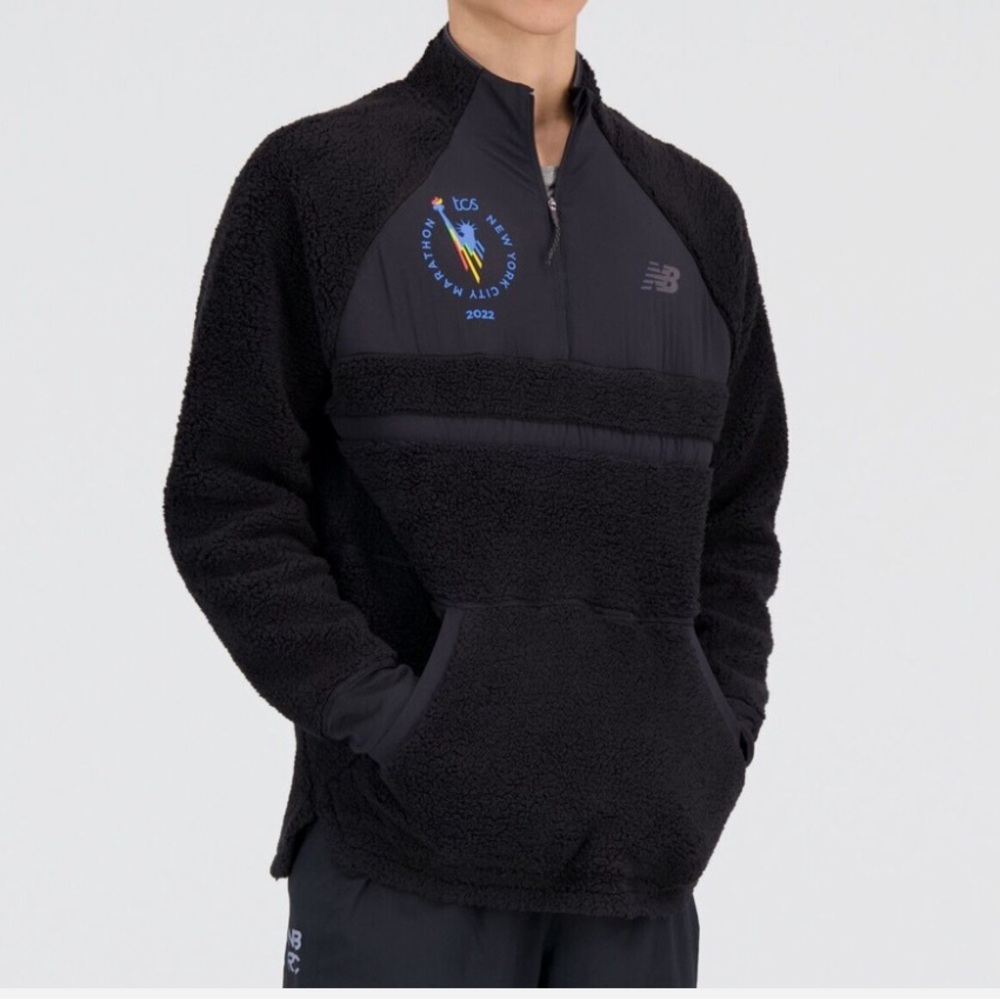 2022 New York Marathon New Balance Q Speed Sherpa Pullover - Men’s Medium
